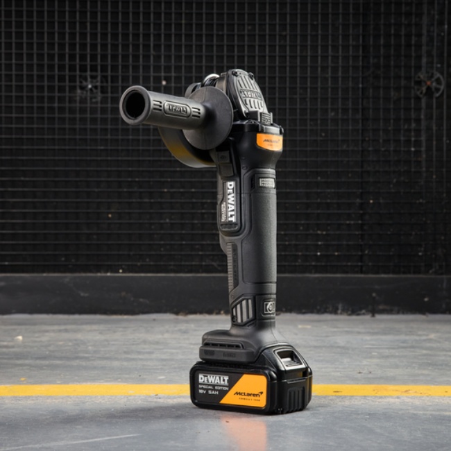 Dewalt DCG45MNT aku uhlová bruska 125 mm edice McLaren 18V bez aku