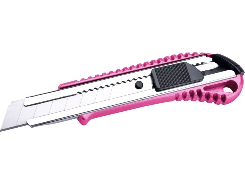 EXTOL LADY 80059 nůž ulamovací celokovový s výztuhou, 18mm, Auto-lock