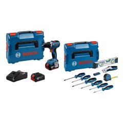 Bosch GSR 18V-65 aku vrtací šroubovák 18 V 2x5Ah + 19dílná sada nářadí 0615A5007K