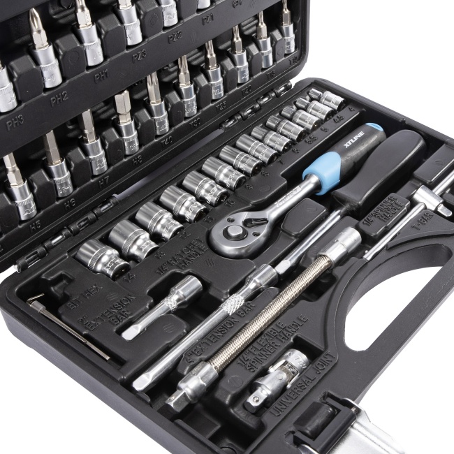XTLINE XT40046 sada hlavic 1/4" 46 dílů