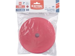 EXTOL PREMIUM 8804551 kotouč leštící pěnový, orbitální, T10, červený, O180x25mm, suchý zip O152mm