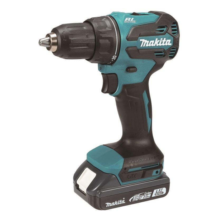 Makita DDF490WVE aku bezuhlíkový šroubovák Li-ion LXTB 18V 2x2 Ah