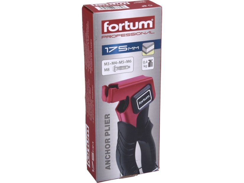 FORTUM 4770640 kleště montážní na dutinové kovové hmoždinky, 175mm