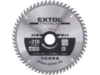 EXTOL PREMIUM 8803237 kotouč pilový s SK plátky, O 210x3,0x30mm, 60T