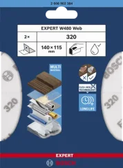 Bosch brusná síť Expert W480 web, G320, 2ks 2608902384