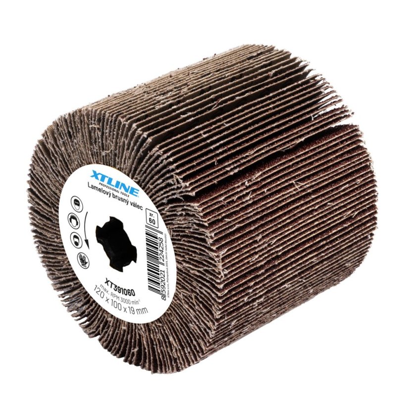 XTLINE Lamelový brusný válec 120x100 mm zr. 80 XTLINE Lamelový brusný válec 120x100 mm zr. 80