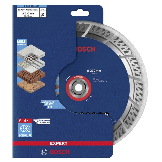 Bosch 2608900663 diamantový kotouč Expert Multi Material 230x22,23x15 mm