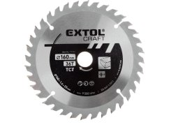 EXTOL CRAFT 19104 kotouč pilový s SK plátky, O 160x2,4x20mm, 36T