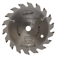 Wolfcraft pilový kotouč středně hrubé řezy pe.140x12,75 Z18 6358000