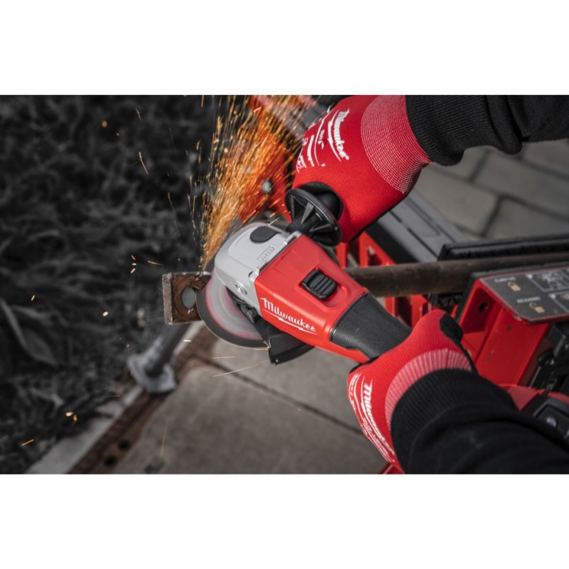 Milwaukee M18™ BLSAG125X-0 bezuhlíková úhlová bruska 125 mm s posuvným spínačem 4933492643