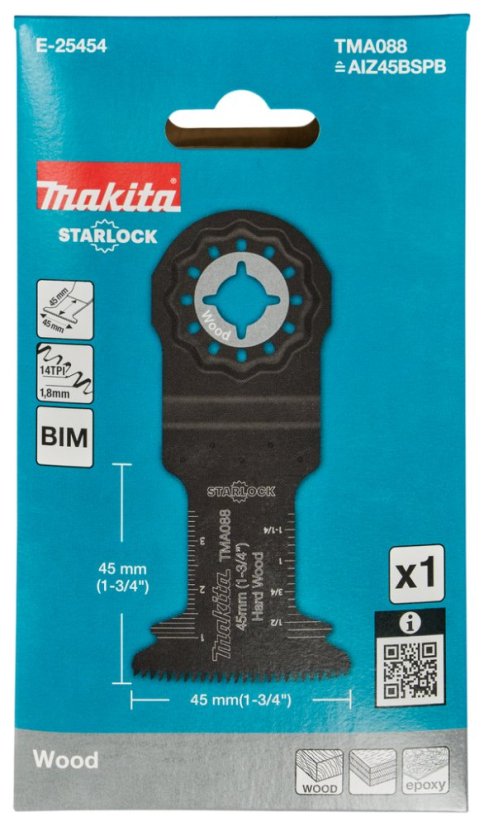 Makita E-25454 pilový list rovný 45x45mm 14Z TMA088 Starlock
