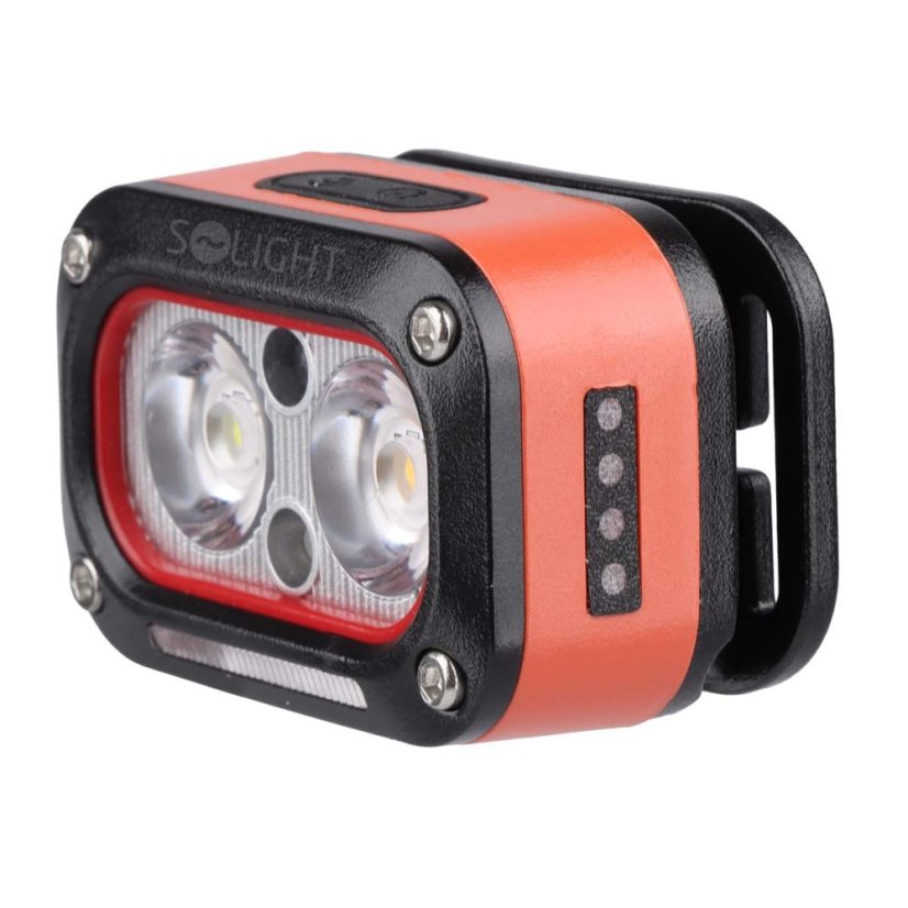 Solight WN55 LED čelová nabíjecí svítilna, 250lm, teplé+studené světlo, Li-Ion