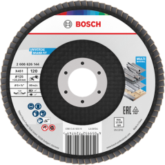 Bosch 2608626138 lamelový brusný kotouč X451, 125 × 22,23 mm, G40, T29, 15 ks