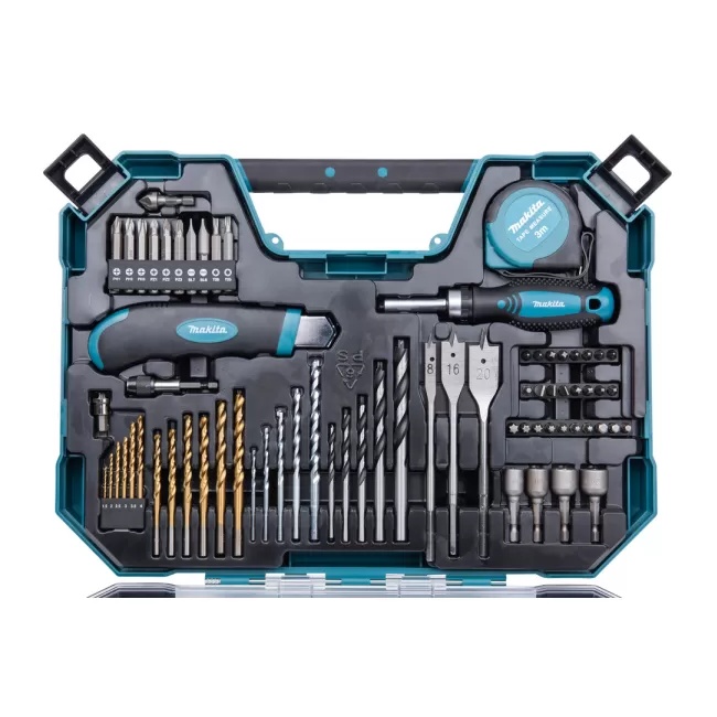Makita E-22589 sada vrtáků a příslušenství 71 ks v plastovém kufru =oldD-33691