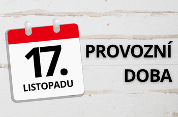 Omezení provozu ve státní svátek 17.11.2025