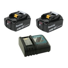 Makita BL1860SET aku baterie 2x BL1860 6 Ah + rychlonabíječka DC18RC