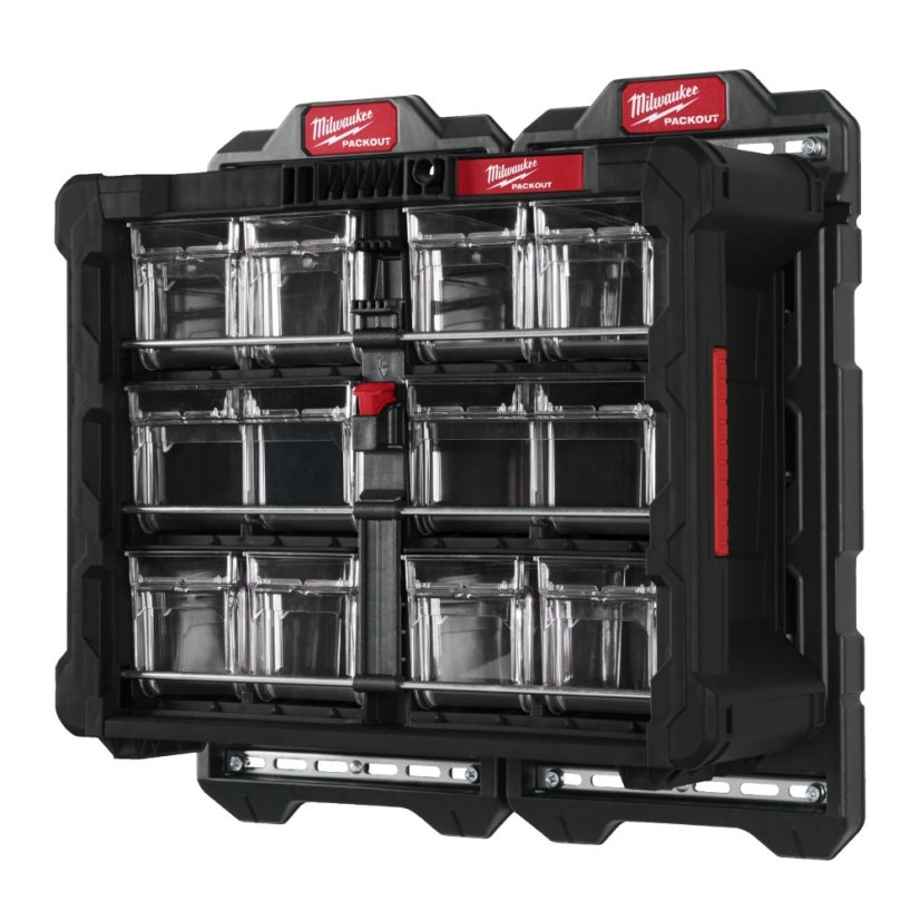 Milwaukee PACKOUT™ organizér s vyklápěcími boxy 4932498323