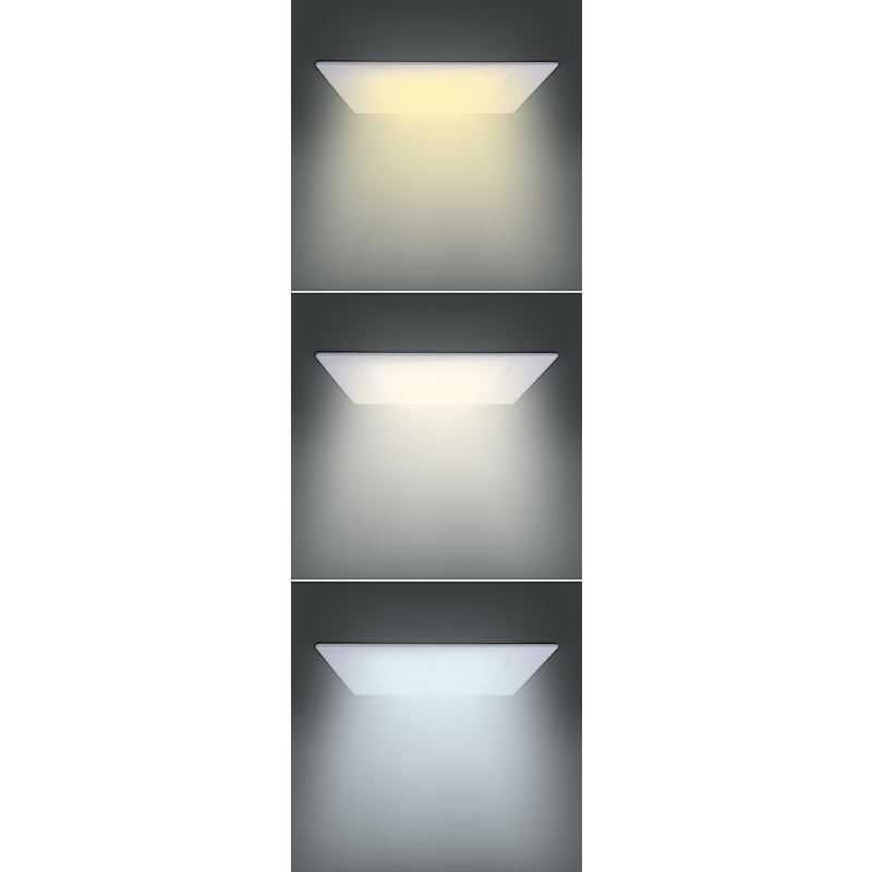 Solight WD143 LED mini panel CCT, podhledový, 18W, 1530lm, 3000K, 4000K, 6000K, čtvercový