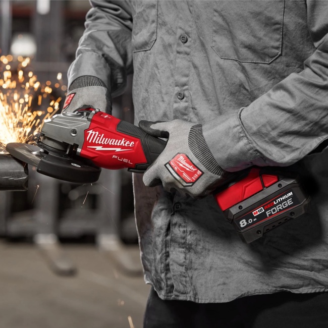 Milwaukee M18 FHSAG125XPDB2-0X M18 FUEL™ bruska úhlová 125mm s brzdou a kolébkovým spínačem bez aku 4933493417