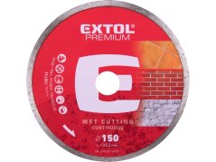 EXTOL PREMIUM 108733 kotouč diamantový řezný celoobvodový - mokré řezání, O 150x22,2x2,5mm