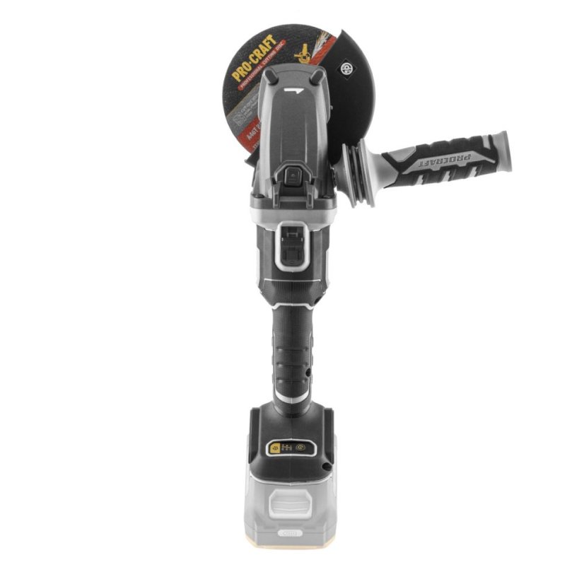 Procraft Industrial AG125Cbb aku úhlová bruska 125mm s plochou hlavou 20 V bez aku
