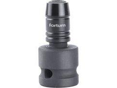 FORTUM 4790002 adaptér rázový 1/2" čtyřhran na hroty 1/4", Quick-Lock, CrMoV