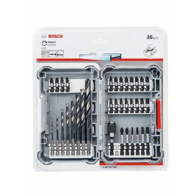 Bosch 2607017567 35 dílná sada torzních bitů a vrtáků Pick and Click