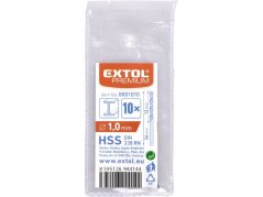 EXTOL PREMIUM 8801010 vrták do kovu HSS, bal 10ks, O 1,0mm