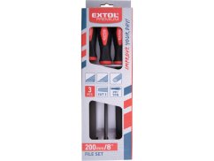 EXTOL PREMIUM 8803610 pilníky, sada 3ks, 200mm, sek 2