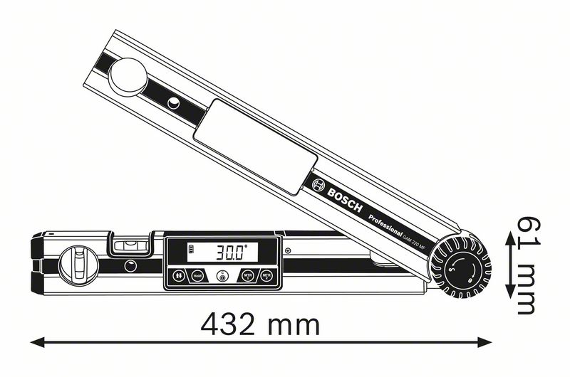 Bosch GAM 220 MF digitální úhloměr