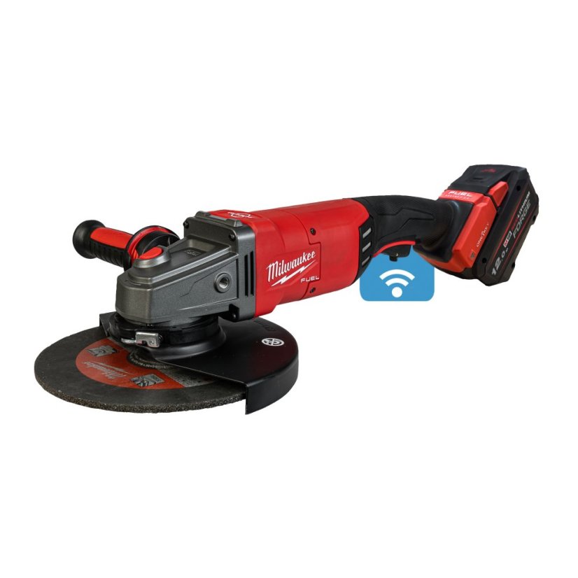Milwaukee M18 ONEFLAG230XPDB-122C ONE-KEY úhlová bruska  230 mm s kolébkovým spínačem 2x12Ah 4933499242