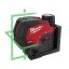 Milwaukee M12 CLLP-301C zelený kombinovaný křížový liniovo-bodový laser 1x 3Ah 4933478100