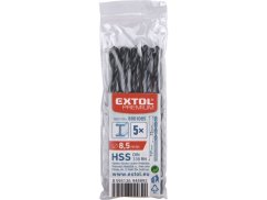 EXTOL PREMIUM 8801085 vrták do kovu HSS, bal 5ks, O 8,5mm