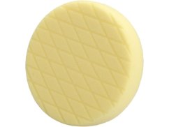 EXTOL PREMIUM 8804538 kotouč leštící pěnový, diamantový vzor, T80, žlutý, ?180x35mm, zapuštěný suchý zip ?150mm