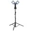 Solight WM-60W-FVP duální teleskopický přenosný LED reflektor se zásuvkou, 2x30W, 5400lm, 4000K, 62-152cm, IP54