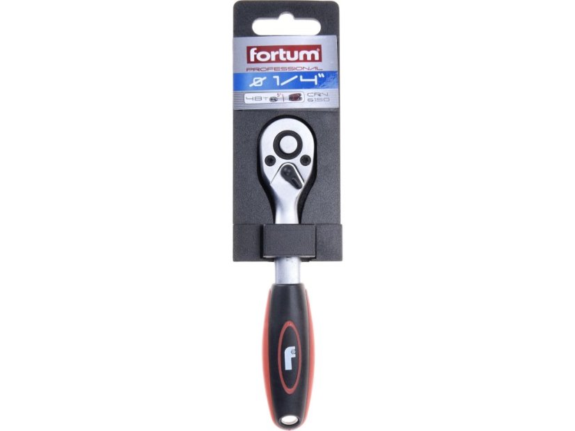 FORTUM 4700111 ráčna Mechanic, 1/4", CrV/S2