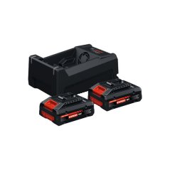 Startovací sada Bosch s nabíječkou GAL 12V/18V-80, 2x baterie 18V 4Ah.