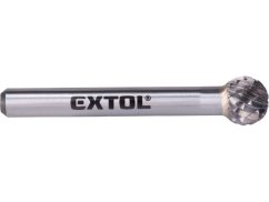 EXTOL INDUSTRIAL 8703734 fréza karbidová, kulová, pr.10mm/stopka 6mm,sek střední (double-cut)