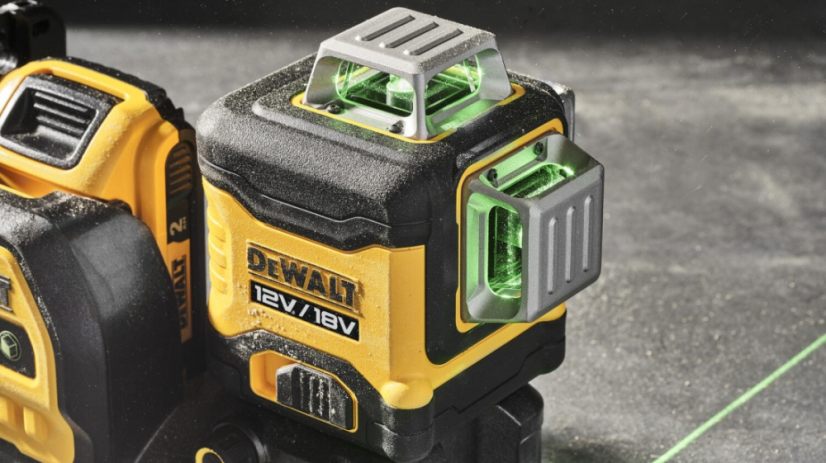 DeWalt DCE089NG18-XJ 12V nebo 18V 3 x 360° zelený laser, dosah bez/s detektorem 35/50 m, bez akumulátoru a nabíječky