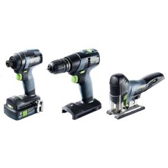 Festool 578026 aku sada nářadí Combo 18V 2x4Ah TID 18/TXS 18/PSC 420/TB M 137