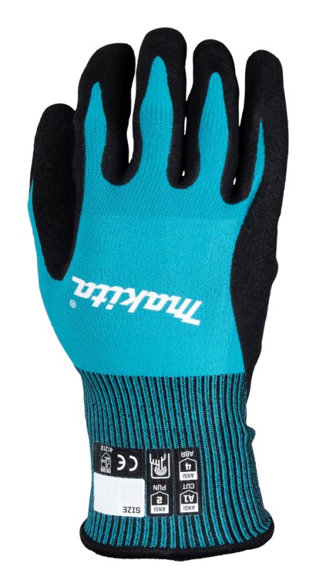 Makita P-84682 rukavice pracovní pletené basic, nitril, velikost M/8