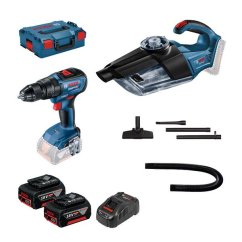 Bosch sada GSB 18V-50+ GAS 15V-1+2x18V 5,0Ah+GAL 1880 CV