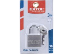 EXTOL PREMIUM 8857403 zámek visací kovový, 30mm