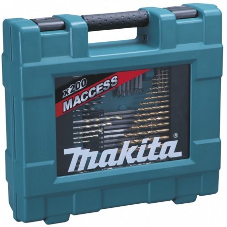 Makita D-37194 sada bitů a vrtáků 200 ks v plastovém kufru