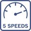 5 rychlostí.