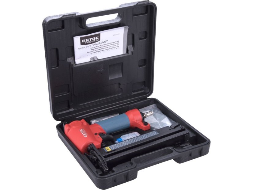 EXTOL PREMIUM 8865040 sponkovačka a hřebíkovačka 2v1, pneu