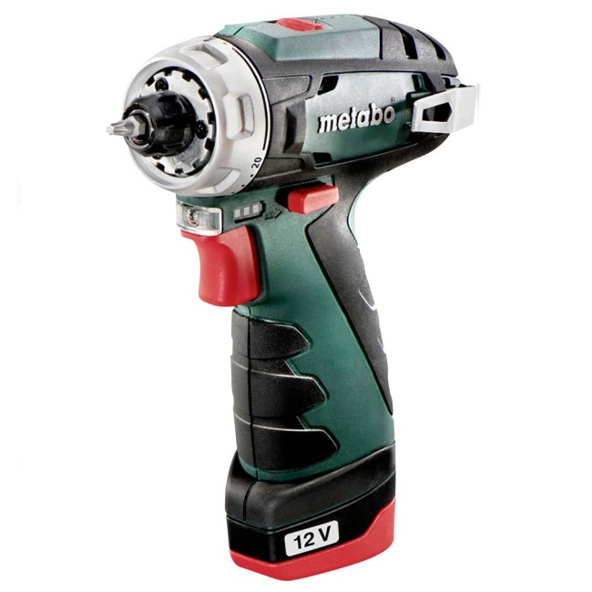 Metabo 600984500 PowerMaxx BS 12 aku vrtací šroubovák 12V 2x2Ah