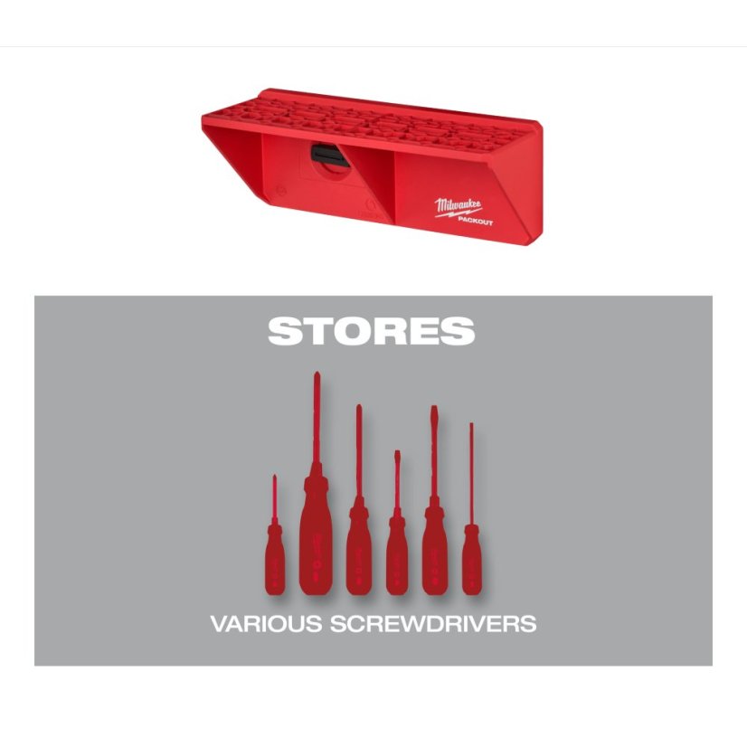 Milwaukee PACKOUT™ polička na šroubováky 4932480711