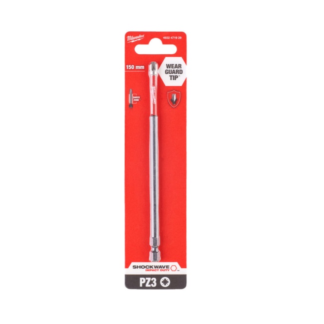 Milwaukee šroubovací bit PH3 SHOCKWAVE™ IMPACT DUTY 150mm 1ks 4932471929