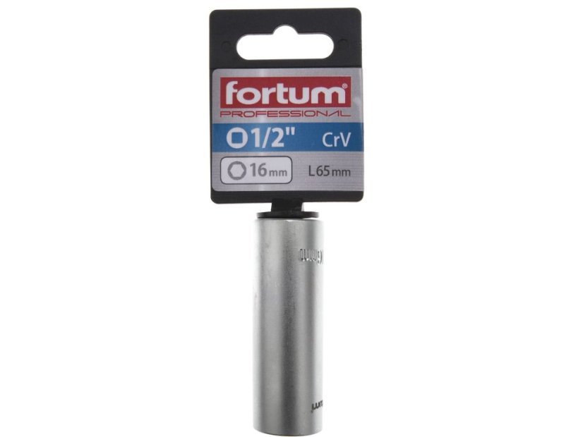 FORTUM 4700902 hlavice nástrčná na zapalov. svíčky 1/2", 16mm, L 65mm